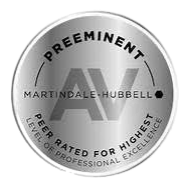 Martindale-Hubbell | AV Preeminent | Peer Rated For Highest Level of Professional Excellence